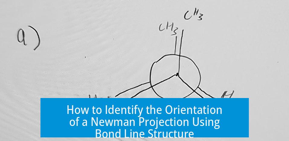 How to Identify the Orientation of a Newman Projection Using Bond Line Structure