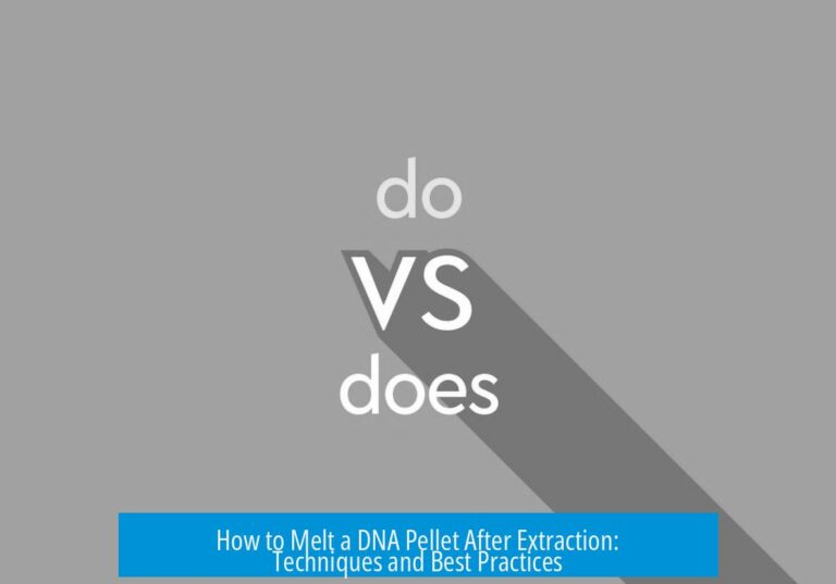 How to Melt a DNA Pellet After Extraction: Techniques and Best Practices
