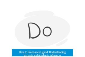 How to Pronounce Ligand: Understanding Variants and Academic Influences