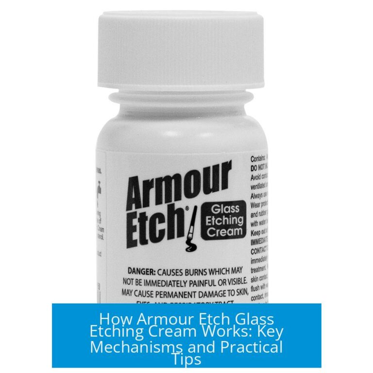 How Armour Etch Glass Etching Cream Works: Key Mechanisms and Practical Tips