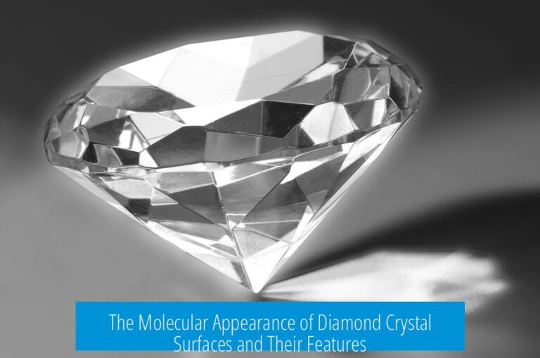 The Molecular Appearance of Diamond Crystal Surfaces and Their Features