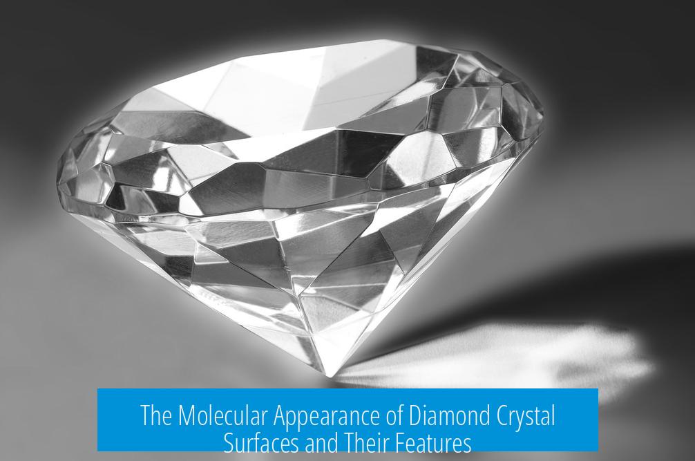 The Molecular Appearance of Diamond Crystal Surfaces and Their Features