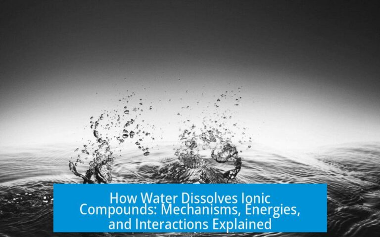 How Water Dissolves Ionic Compounds: Mechanisms, Energies, and Interactions Explained