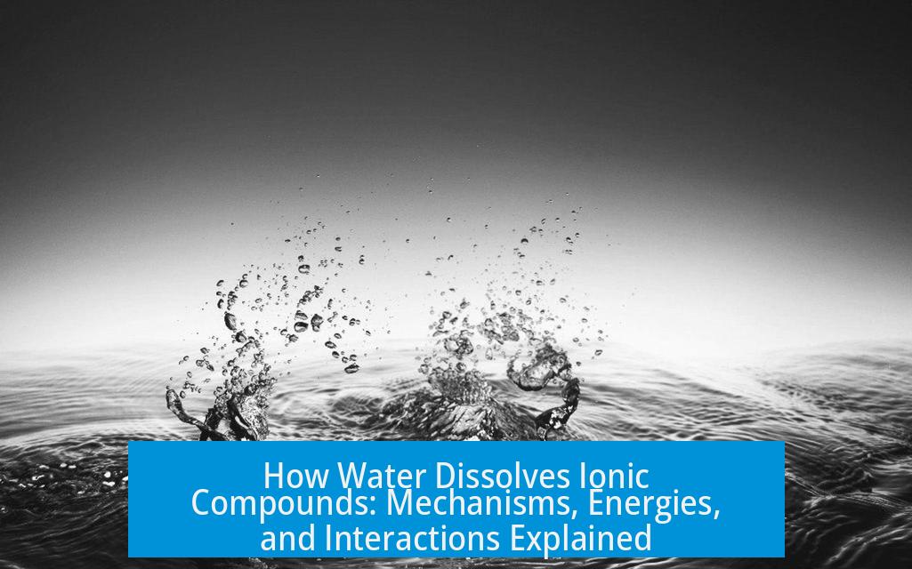 How Water Dissolves Ionic Compounds: Mechanisms, Energies, and Interactions Explained