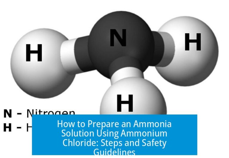 How to Prepare an Ammonia Solution Using Ammonium Chloride: Steps and Safety Guidelines