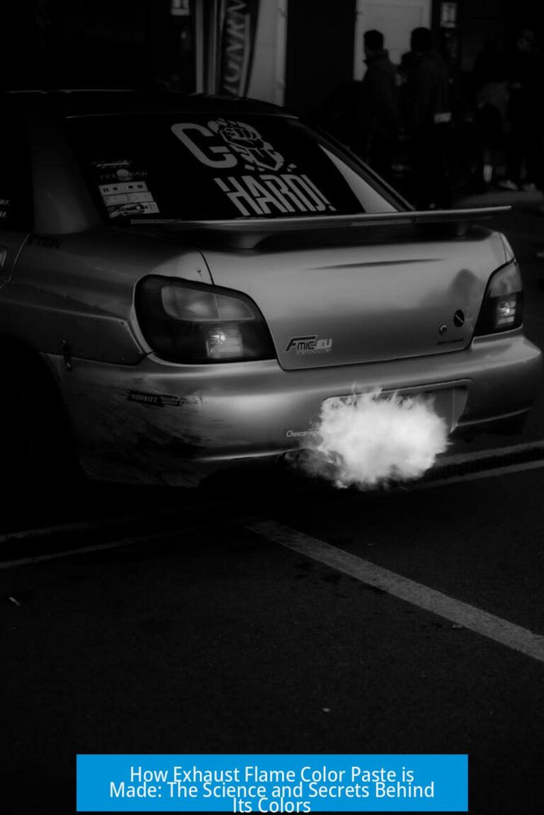 How Exhaust Flame Color Paste is Made: The Science and Secrets Behind Its Colors
