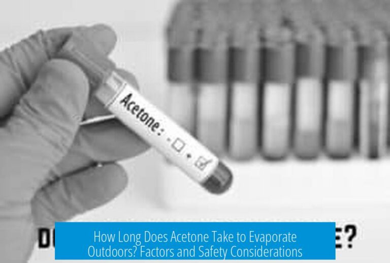 How Long Does Acetone Take to Evaporate Outdoors? Factors and Safety Considerations