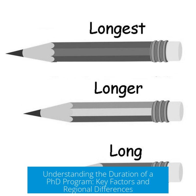 Understanding the Duration of a PhD Program: Key Factors and Regional Differences