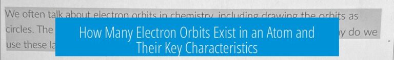 How Many Electron Orbits Exist in an Atom and Their Key Characteristics