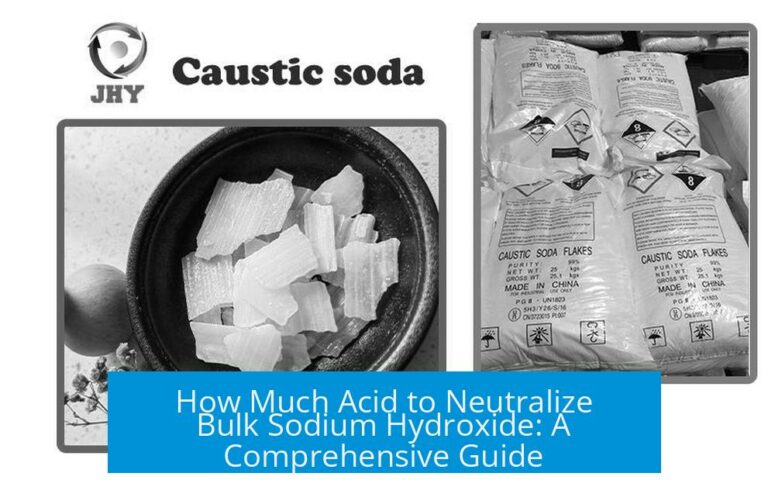 How Much Acid to Neutralize Bulk Sodium Hydroxide: A Comprehensive Guide
