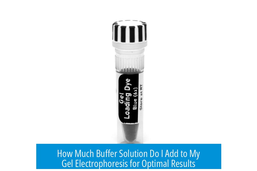 How Much Buffer Solution Do I Add to My Gel Electrophoresis for Optimal Results