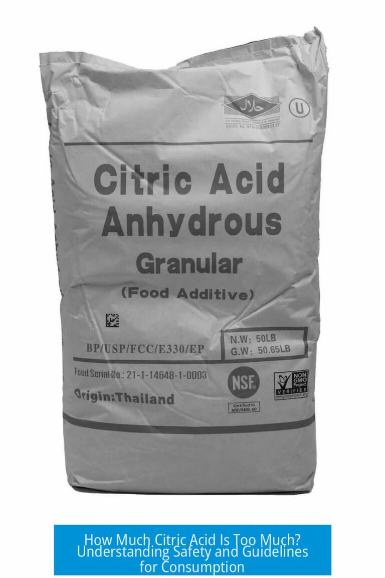 How Much Citric Acid Is Too Much? Understanding Safety and Guidelines for Consumption