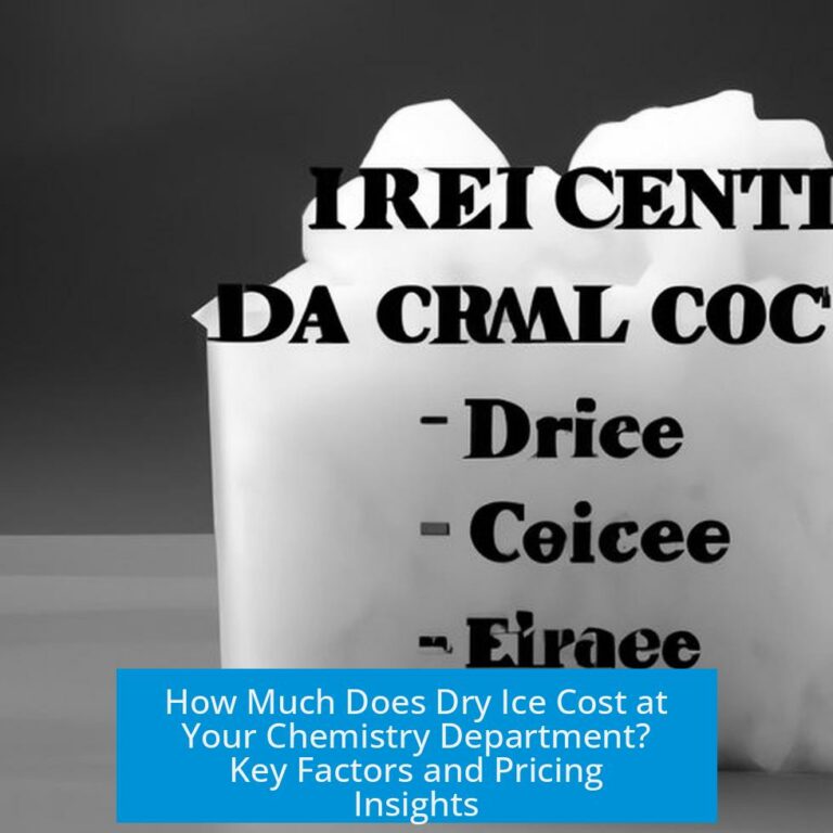 How Much Does Dry Ice Cost at Your Chemistry Department? Key Factors and Pricing Insights