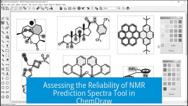 Assessing the Reliability of NMR Prediction Spectra Tool in ChemDraw