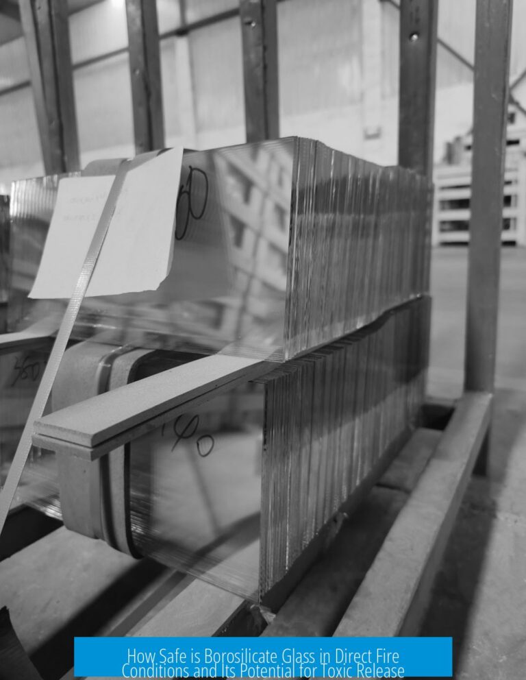 How Safe is Borosilicate Glass in Direct Fire Conditions and Its Potential for Toxic Release