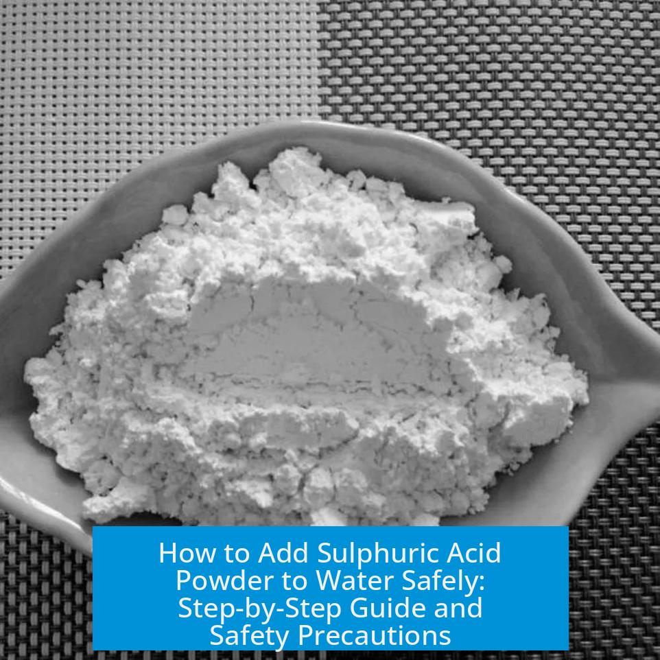 How to Add Sulphuric Acid Powder to Water Safely: Step-by-Step Guide and Safety Precautions