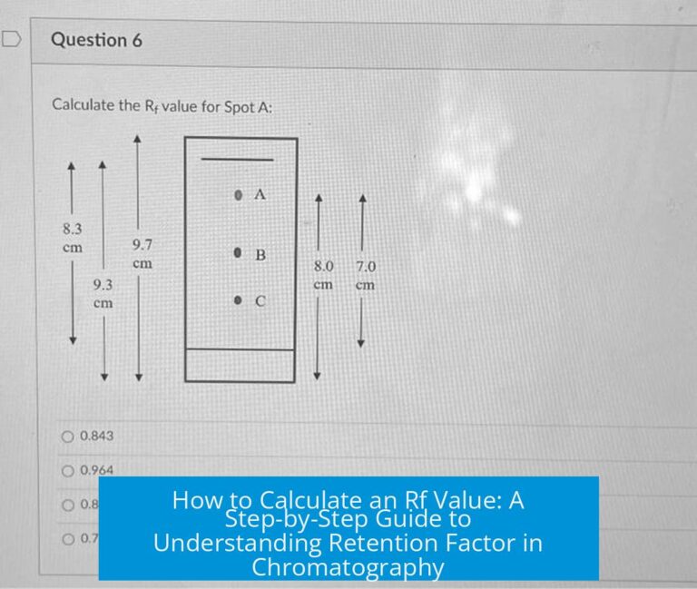 How to Calculate an Rf Value: A Step-by-Step Guide to Understanding Retention Factor in Chromatography