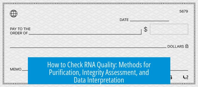 How to Check RNA Quality: Methods for Purification, Integrity Assessment, and Data Interpretation