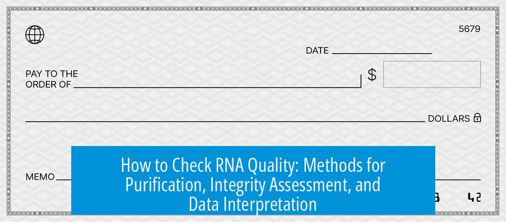 How to Check RNA Quality: Methods for Purification, Integrity Assessment, and Data Interpretation