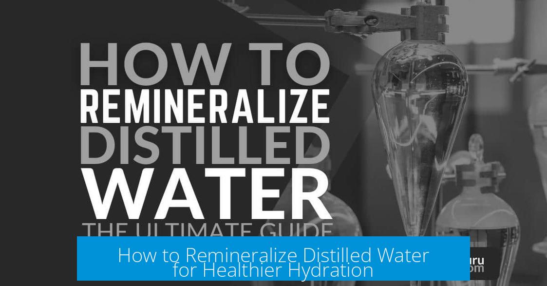 How to Remineralize Distilled Water for Healthier Hydration