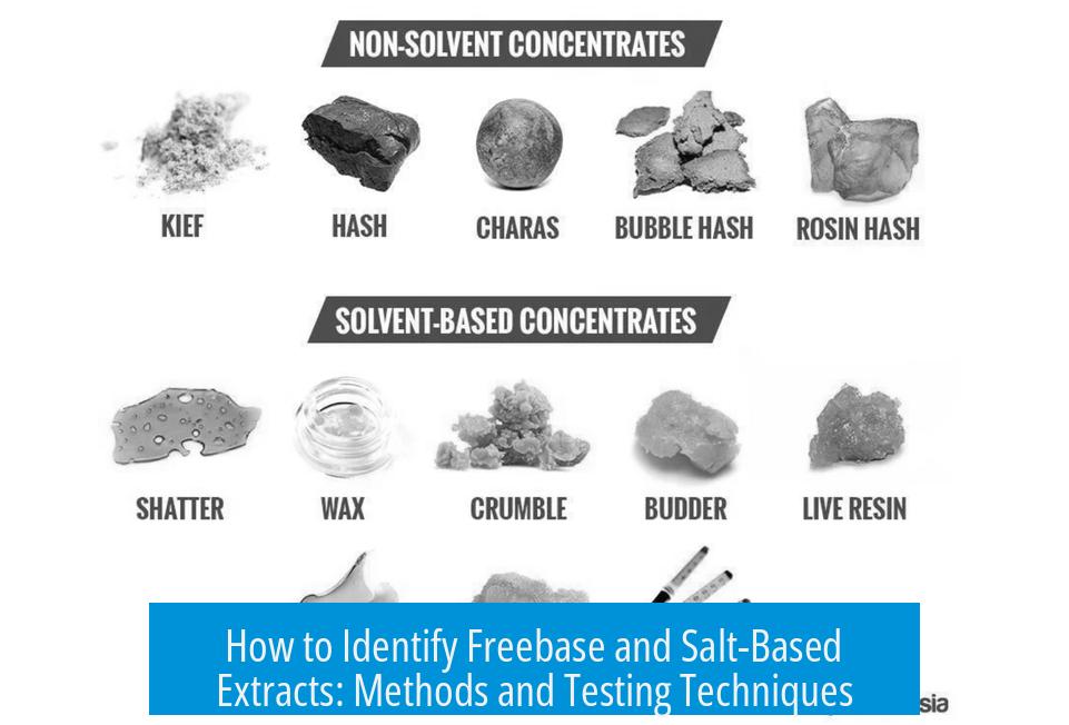 How to Identify Freebase and Salt-Based Extracts: Methods and Testing Techniques