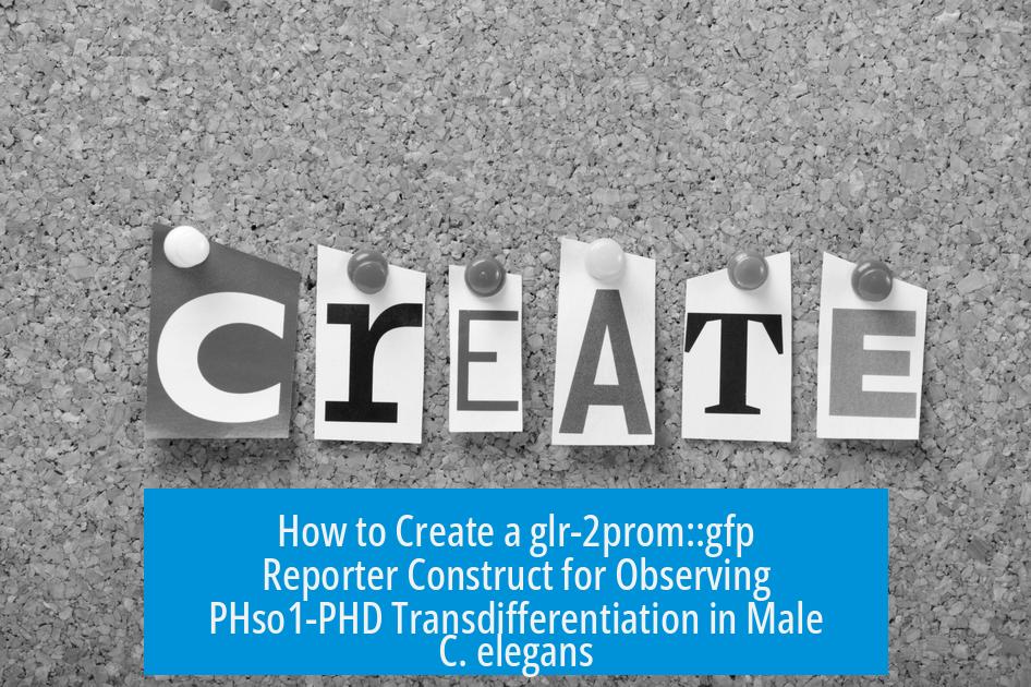 How to Create a glr-2prom::gfp Reporter Construct for Observing PHso1-PHD Transdifferentiation in Male C. elegans