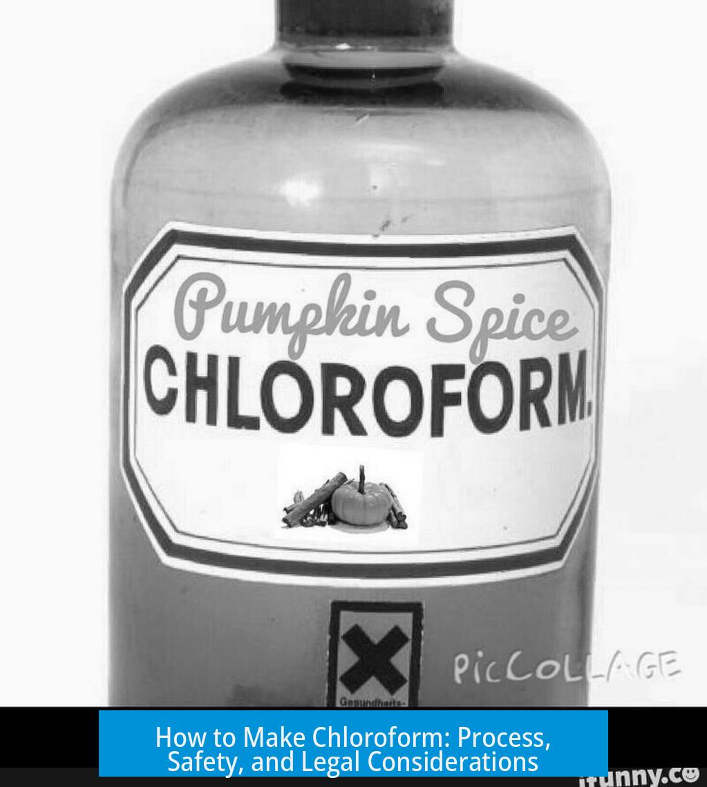How to Make Chloroform: Process, Safety, and Legal Considerations
