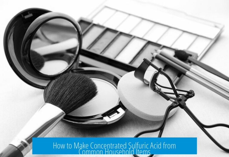 How to Make Concentrated Sulfuric Acid from Common Household Items