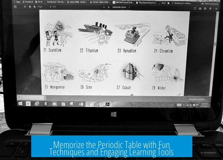 Memorize the Periodic Table with Fun Techniques and Engaging Learning Tools