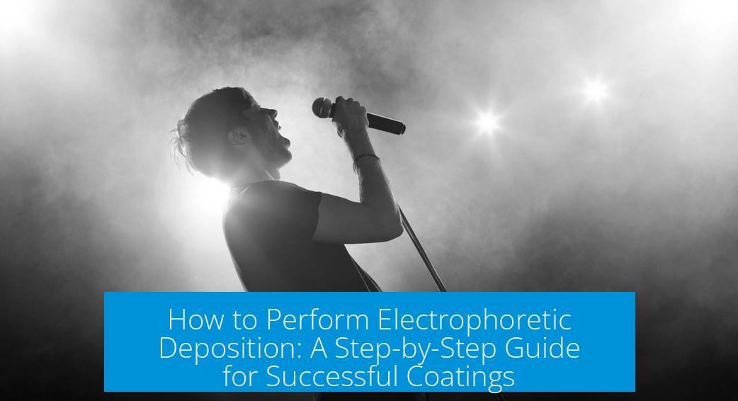 How to Perform Electrophoretic Deposition: A Step-by-Step Guide for Successful Coatings