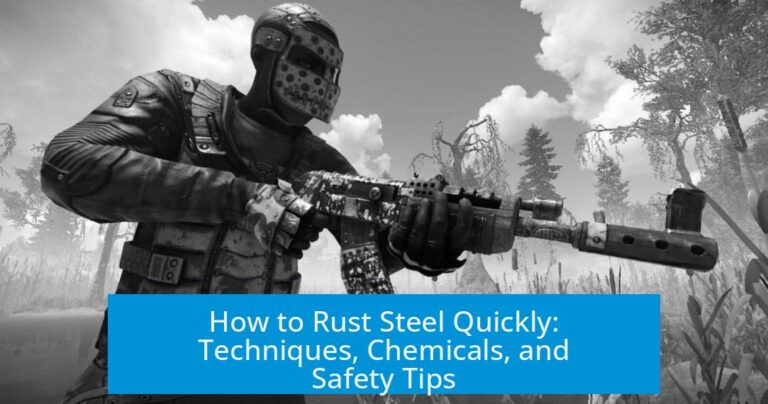 How to Rust Steel Quickly: Techniques, Chemicals, and Safety Tips