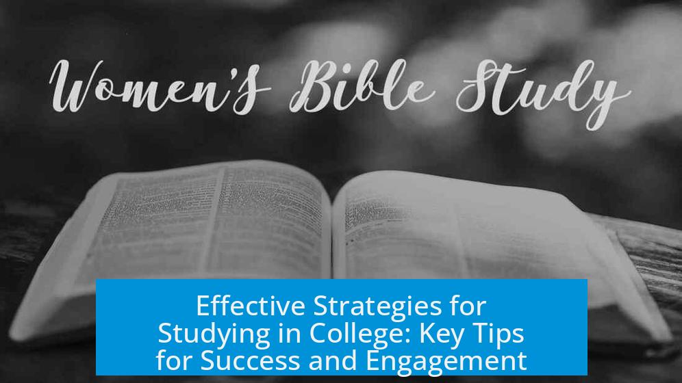 Effective Strategies for Studying in College: Key Tips for Success and Engagement