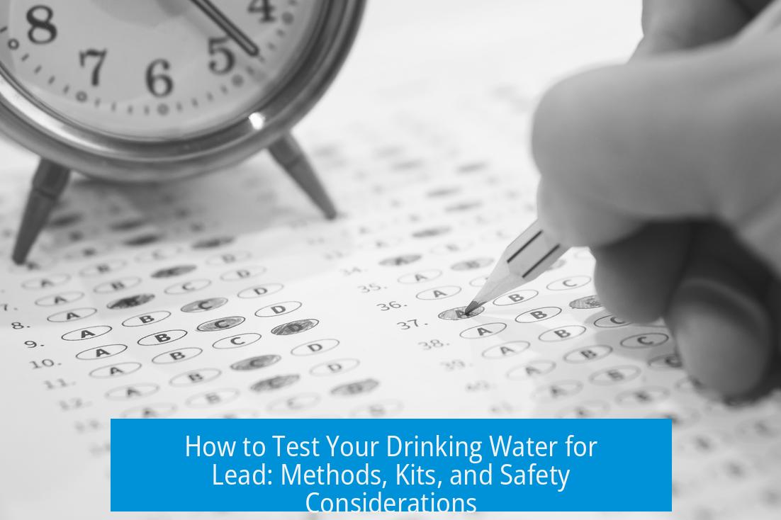 How to Test Your Drinking Water for Lead: Methods, Kits, and Safety Considerations