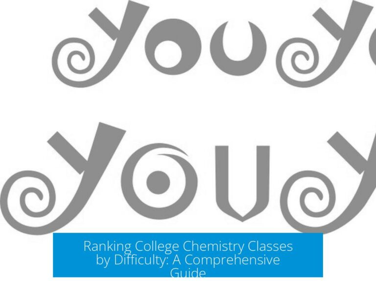 Ranking College Chemistry Classes by Difficulty: A Comprehensive Guide