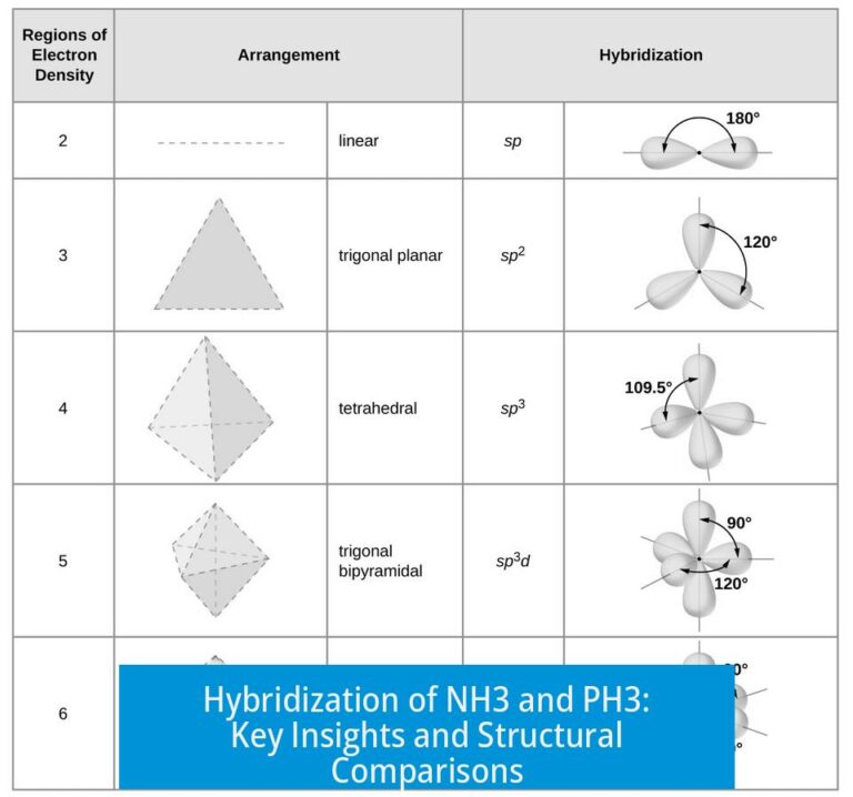 Hybridization of NH3 and PH3: Key Insights and Structural Comparisons