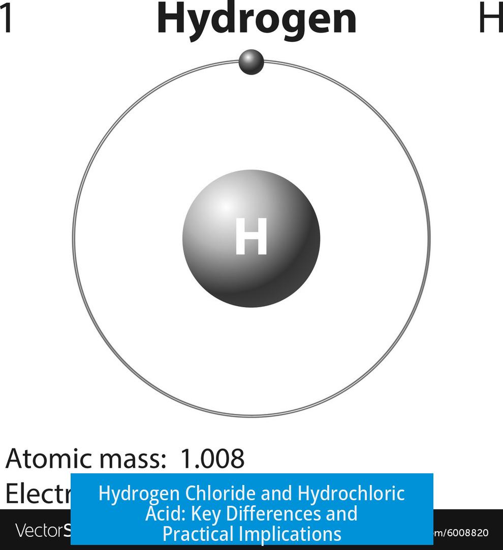 Hydrogen Chloride and Hydrochloric Acid: Key Differences and Practical Implications