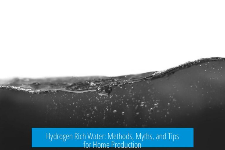 Hydrogen Rich Water: Methods, Myths, and Tips for Home Production