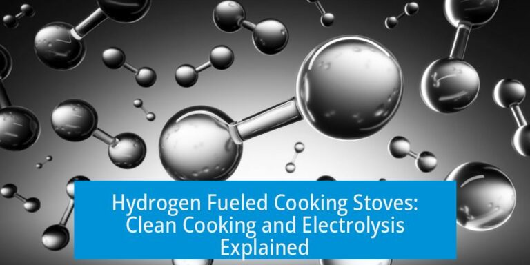 Hydrogen Fueled Cooking Stoves: Clean Cooking and Electrolysis Explained