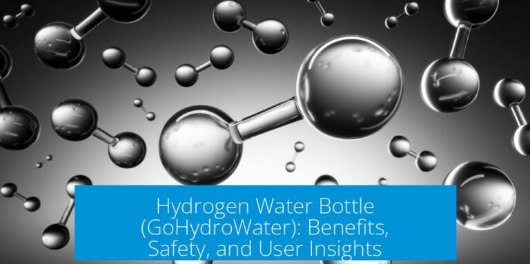 Hydrogen Water Bottle (GoHydroWater): Benefits, Safety, and User Insights
