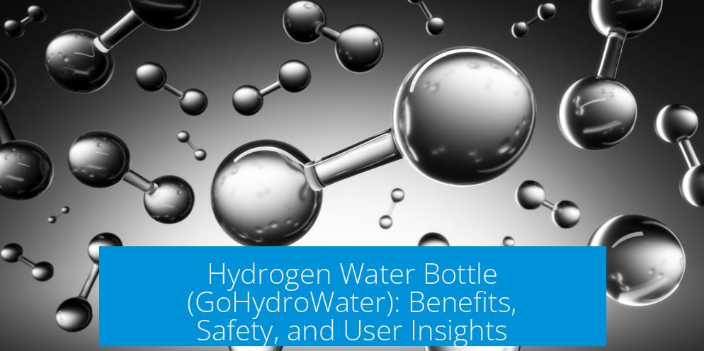 Hydrogen Water Bottle (GoHydroWater): Benefits, Safety, and User Insights