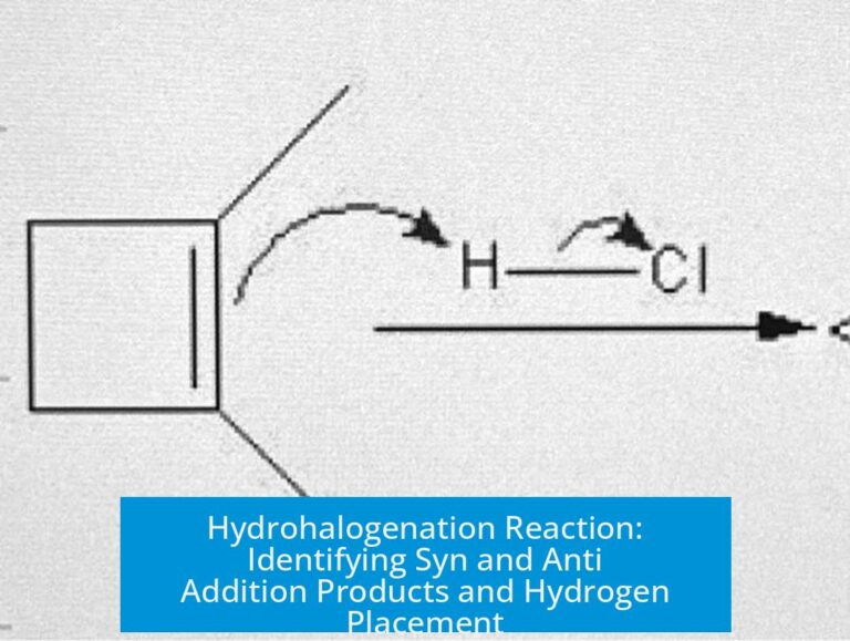 Hydrohalogenation Reaction: Identifying Syn and Anti Addition Products and Hydrogen Placement
