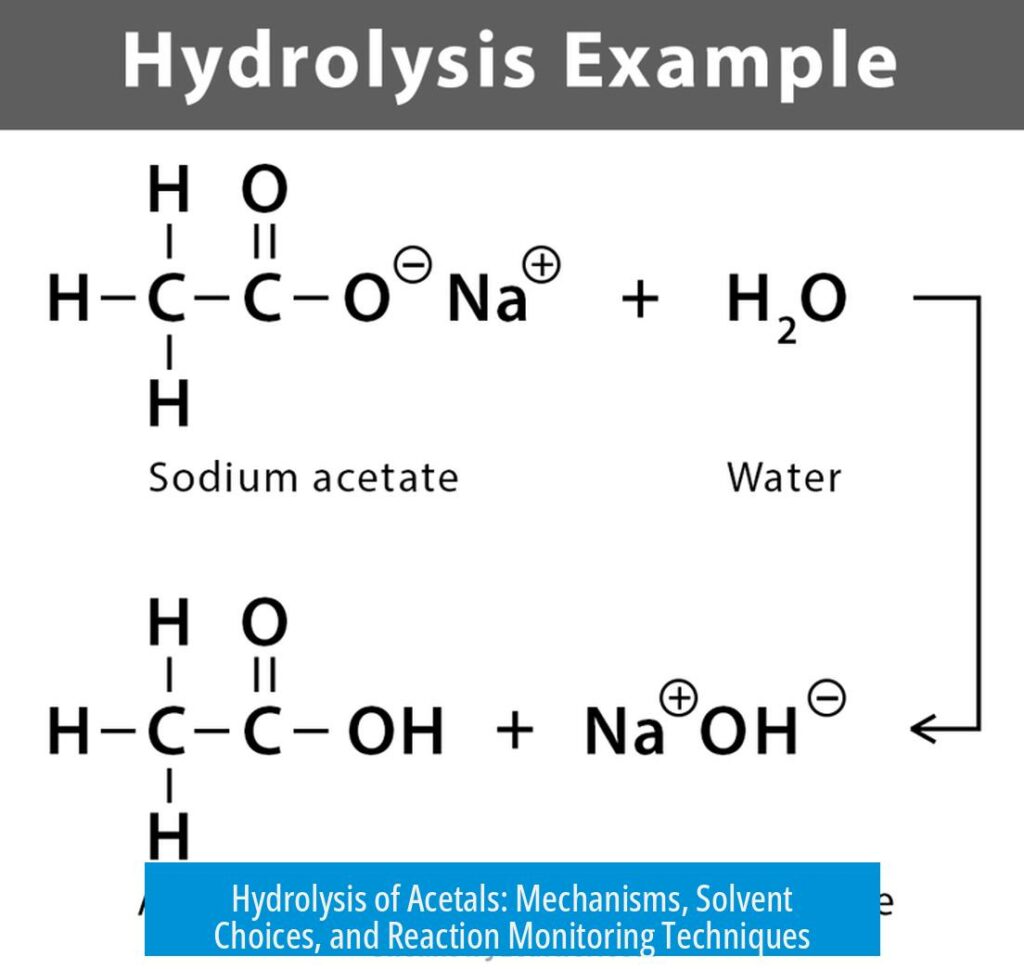 Hydrolysis of Acetals: Mechanisms, Solvent Choices, and Reaction Monitoring Techniques