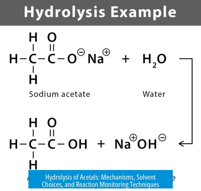 Hydrolysis of Acetals: Mechanisms, Solvent Choices, and Reaction Monitoring Techniques