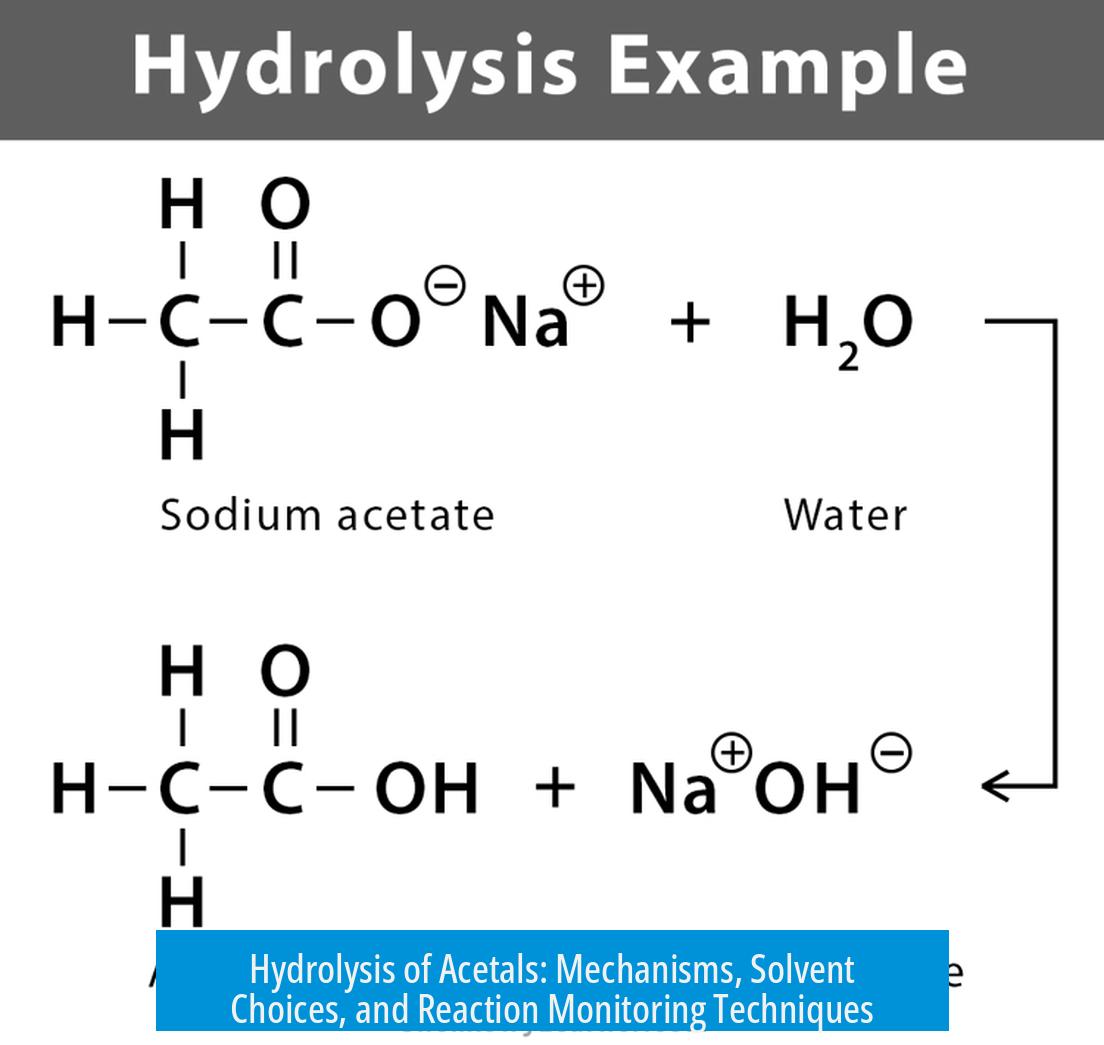 Hydrolysis of Acetals: Mechanisms, Solvent Choices, and Reaction Monitoring Techniques