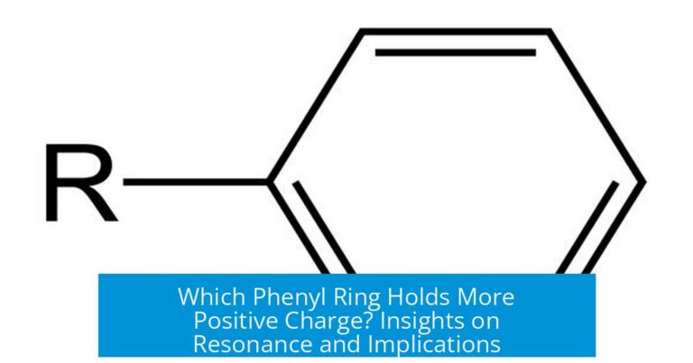 Which Phenyl Ring Holds More Positive Charge? Insights on Resonance and Implications