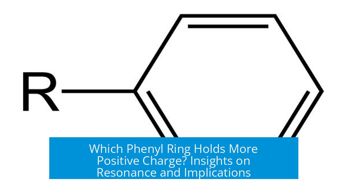 Which Phenyl Ring Holds More Positive Charge? Insights on Resonance and Implications