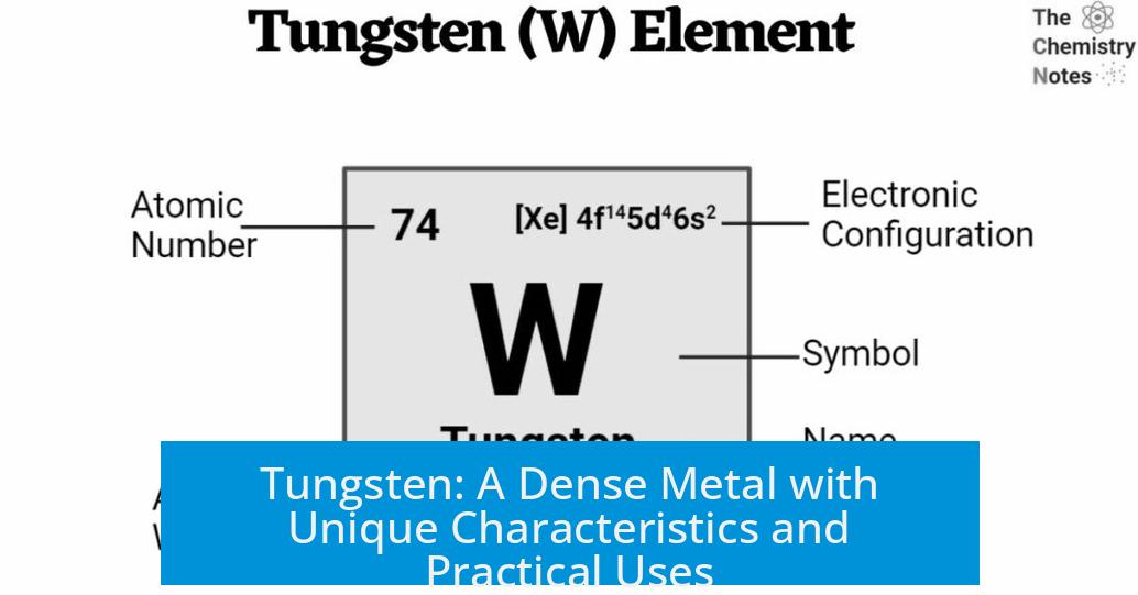 Tungsten: A Dense Metal with Unique Characteristics and Practical Uses
