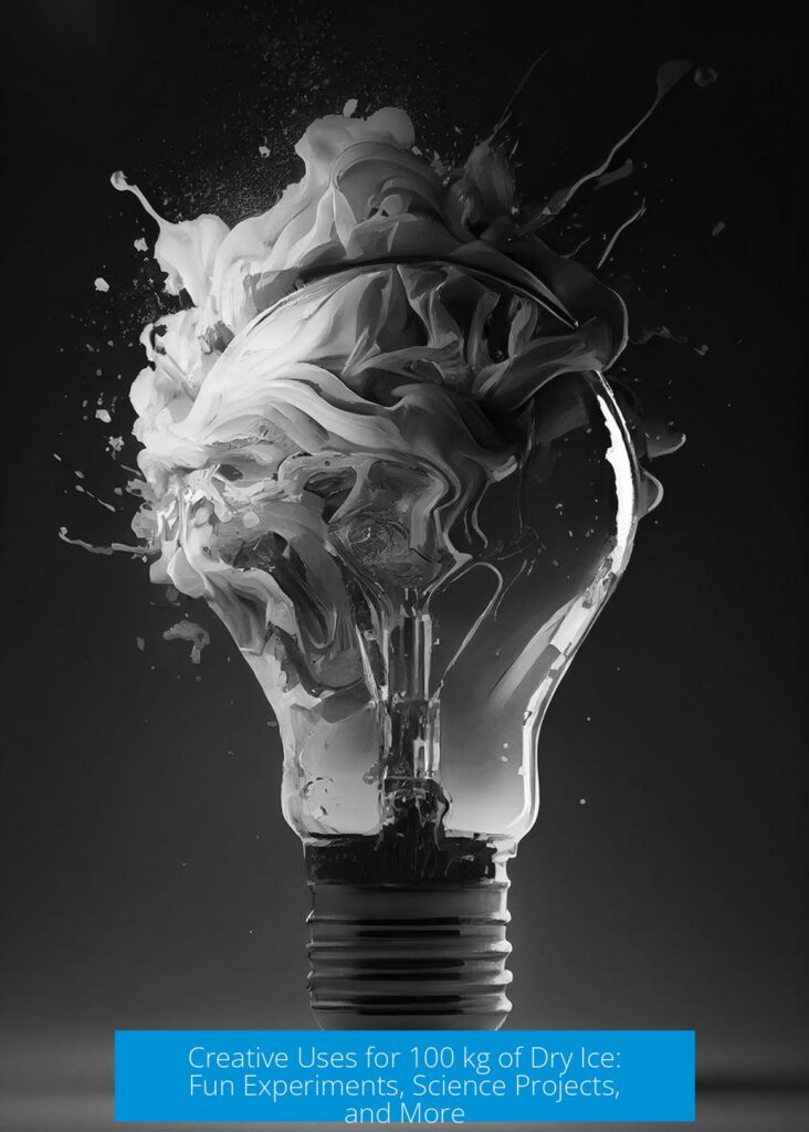 Creative Uses for 100 kg of Dry Ice: Fun Experiments, Science Projects, and More
