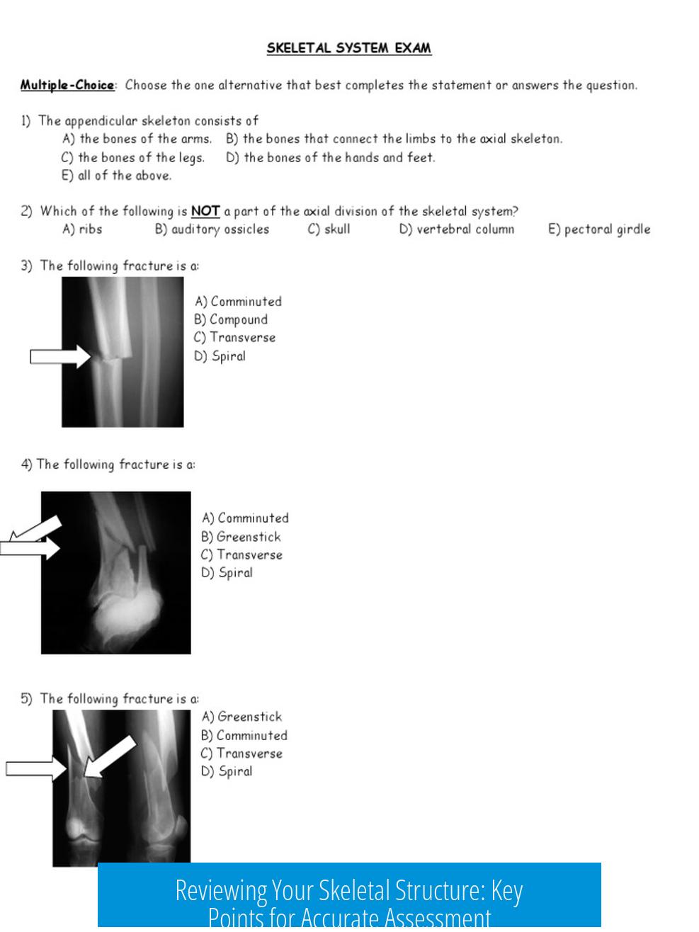Reviewing Your Skeletal Structure: Key Points for Accurate Assessment