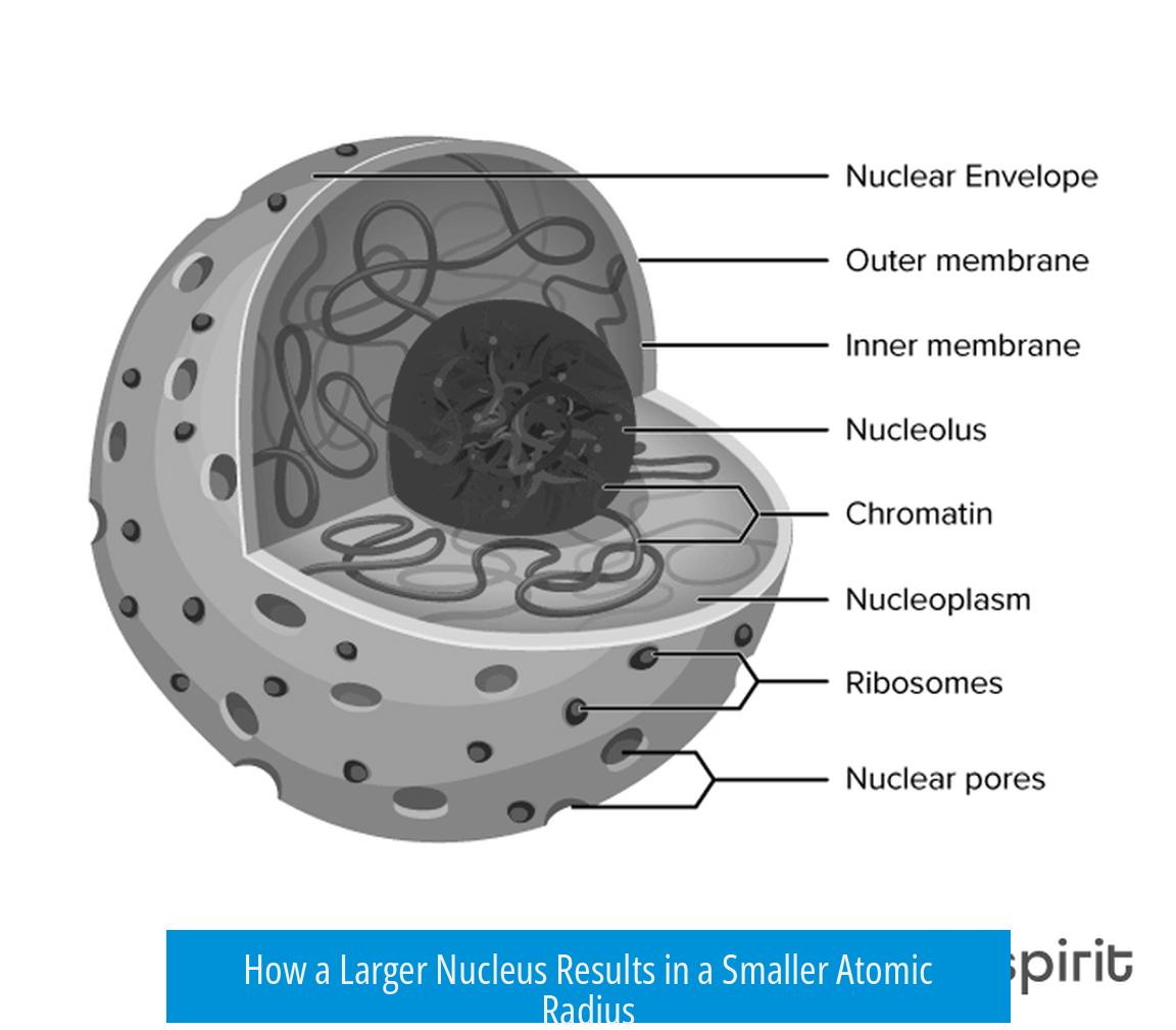 How a Larger Nucleus Results in a Smaller Atomic Radius